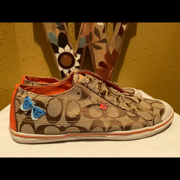 coach slip on tennis shoes